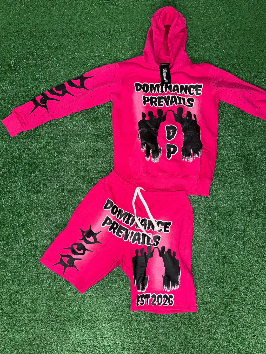 DOMINANCE PREVAILS DARK PINK SET