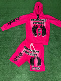 DOMINANCE PREVAILS DARK PINK SET