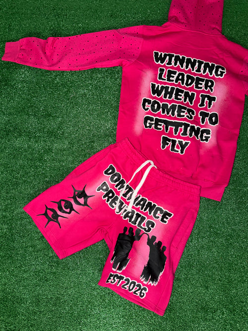 DOMINANCE PREVAILS DARK PINK SET